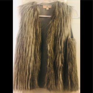 Pink Republic fake fur Vest